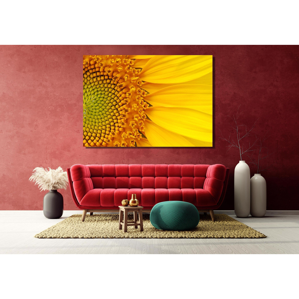 Sunflower Canvas Wall Art, Sunflower Picture Art, Yellow Flower Canvas, Amazing Flower Decor, Home Work Decor, Flower Poster, Gift For Women.jpg