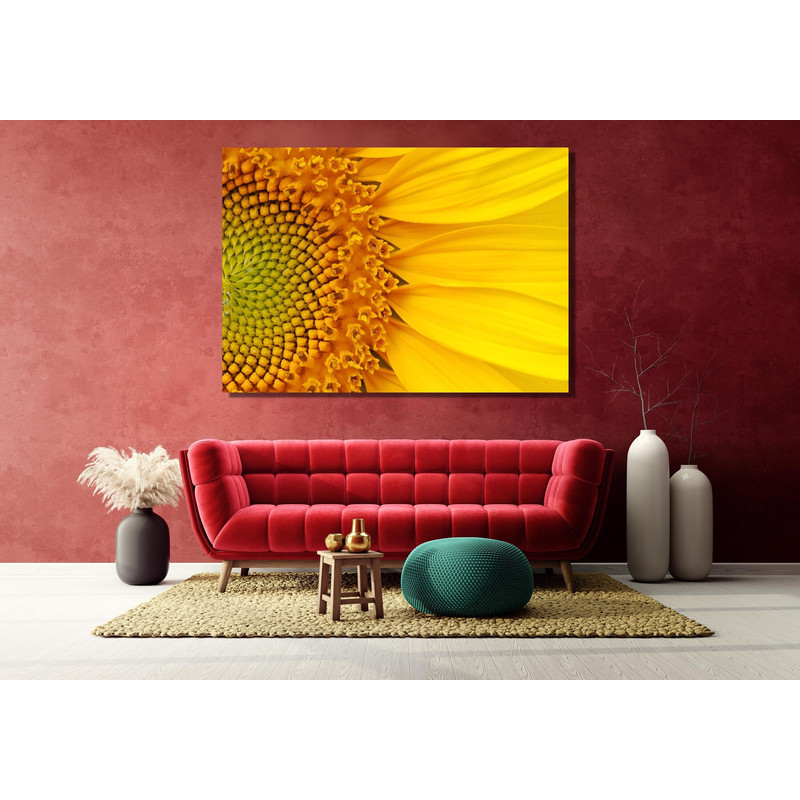 Sunflower Canvas Wall Art, Sunflower Picture Art, Yellow Flower Canvas, Amazing Flower Decor, Home Work Decor, Flower Poster, Gift For Women.jpg