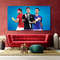 Tennis Legends Federer and Nadal and Djokovic Poster, Tennis Legends Canvas, Djokovic Roger Federer and Rafael Nadal Canvas, Tennis Fan Gift 1.jpg