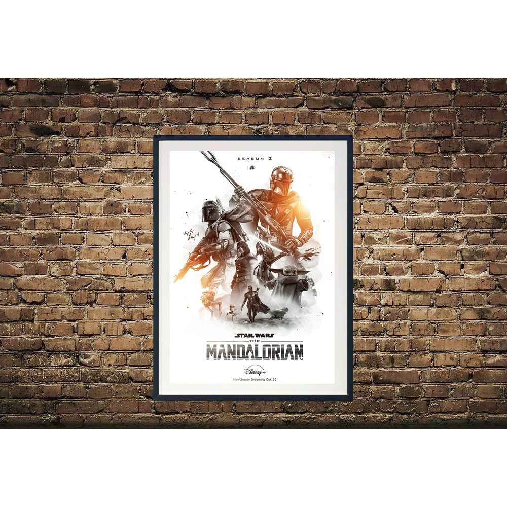 The Mandalorian Movie Poster, Mandalorian Movie Canvas ,Wall Decor, Home Decor, Movie Canvas, Classic Movie, Movie Print, Star Wars Movie.jpg