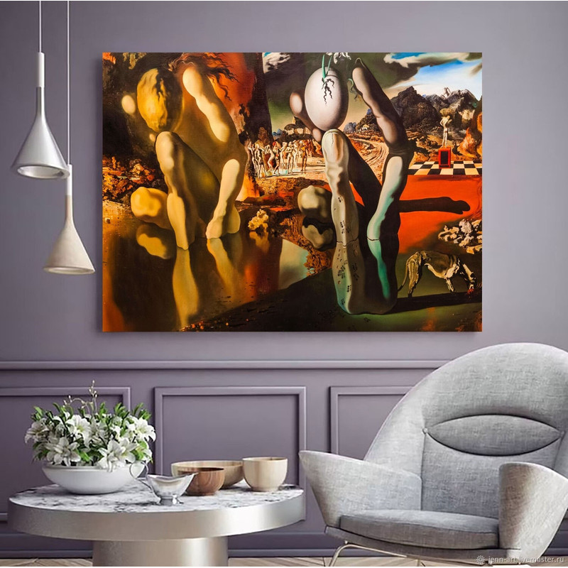 The Metamorphosis of Narcissus 1937 Salvador Dali Print Art, Salvador Dali, Salvador Dali Canvas ,Salvador Dali Poster,Surrealist Print Art.jpg