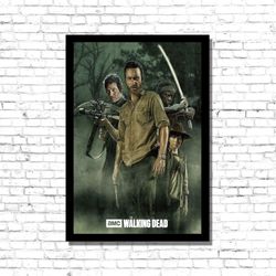 the walking dead tv serie canvas, the walking dead tv series poster, wall decor, home decor, the walking dead movie canv
