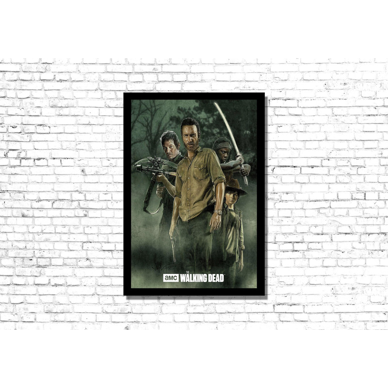 The Walking Dead TV Serie Canvas, The Walking Dead TV Series Poster, Wall Decor, Home Decor, The Walking Dead Movie Canvas, Walking Dead Art.jpg