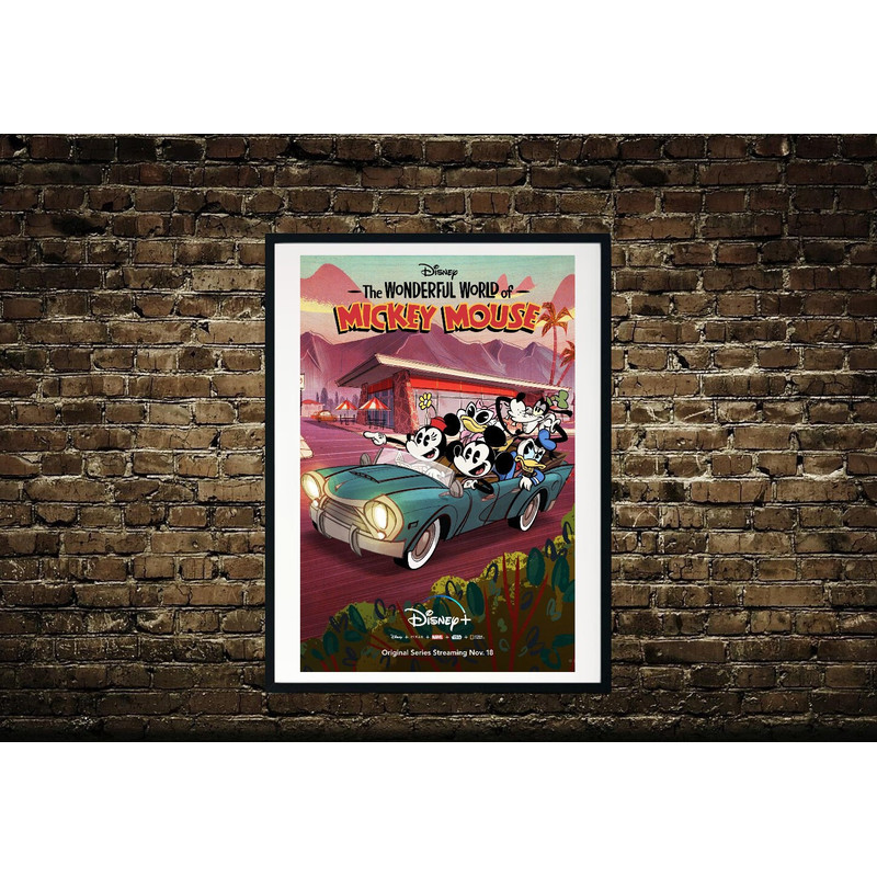 The Wonderful World Of Mickey Mouse Movie Art, Mickey Mause Poster And Canvas ,Wall Decors, Home Decor, Movie Posters, Classic Movie Poster.jpg