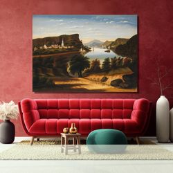 thomas chambers poster, thomas chambers wall art, thomas chambers paintings, thomas chambers print, vintage town artwork