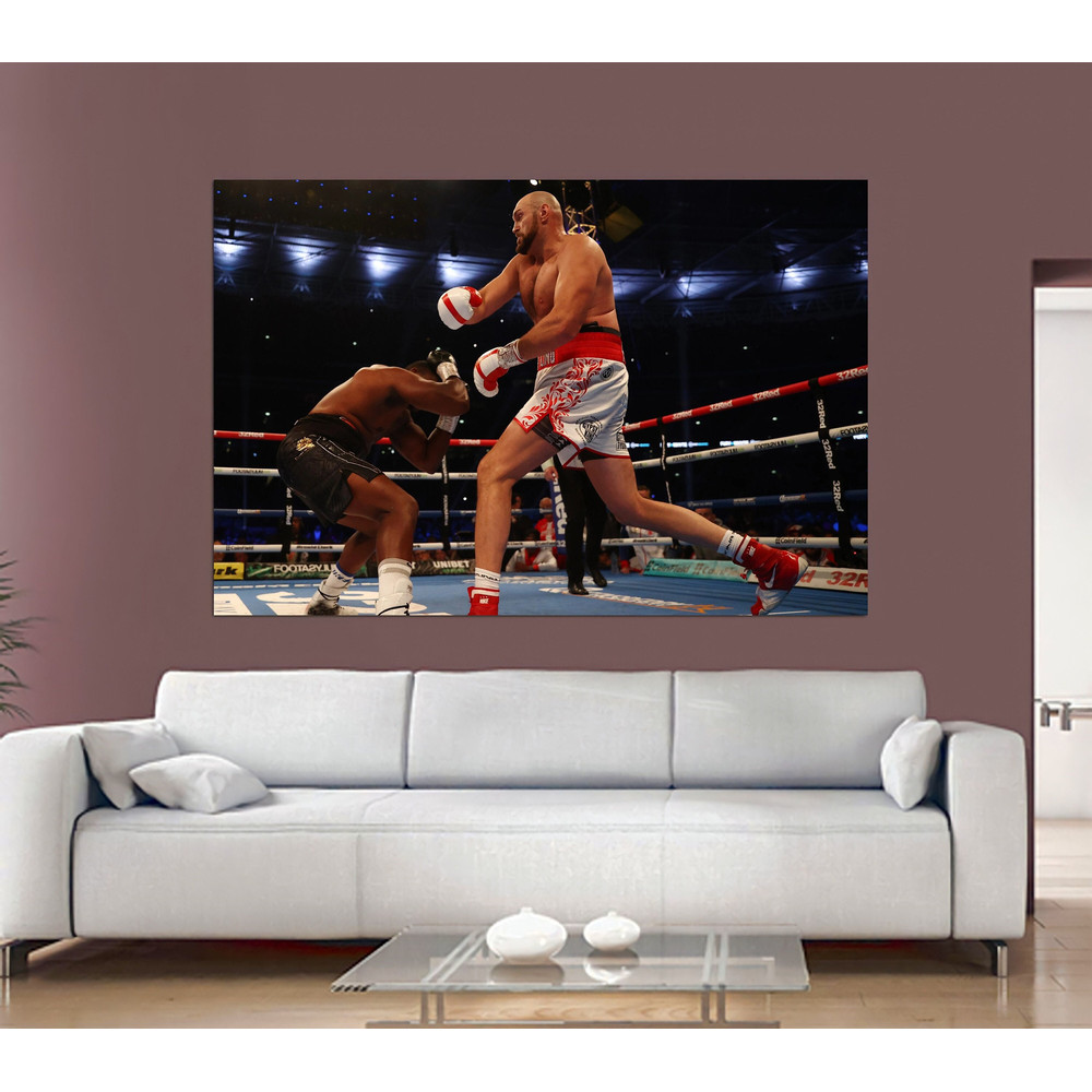 Tyson Fury vs Dillian Whyte Wembley 2022, Boxing Match Canvas, Knockout Poster, GYM Canvas, Man Cave Decor, Boxing Poster, Sport Canvas Art.jpg