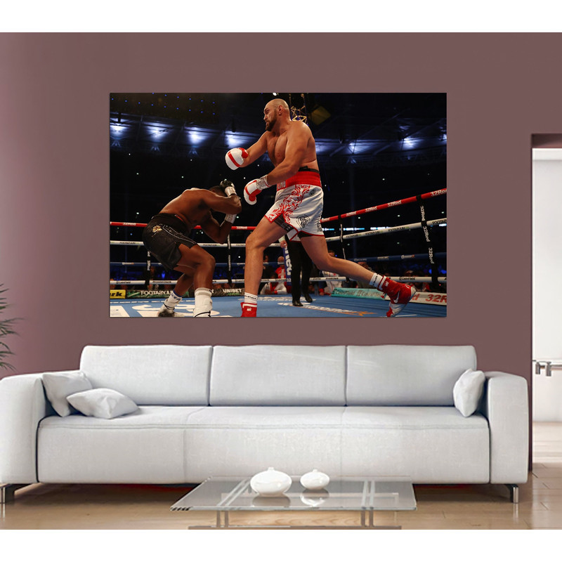 Tyson Fury vs Dillian Whyte Wembley 2022, Boxing Match Canvas, Knockout Poster, GYM Canvas, Man Cave Decor, Boxing Poster, Sport Canvas Art.jpg