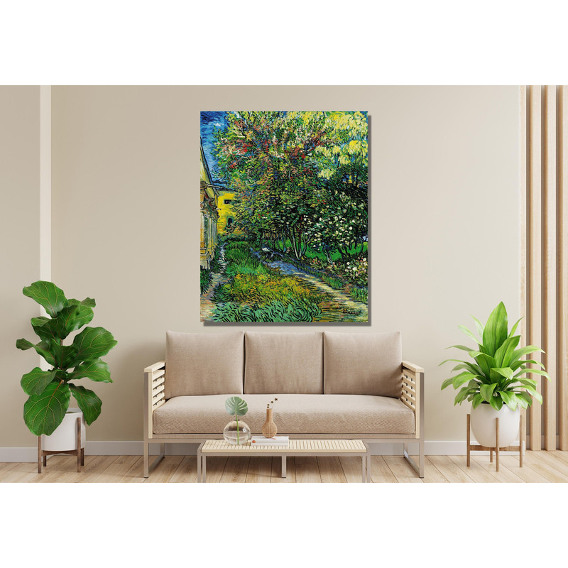 Vincent Van Gogh Lilac Bush Painting Print , Vincent Van Gogh Canvas, Vincent Van Gogh Oil Print, Vincent Van Gogh Lilac Bush Canvas Poster.jpg