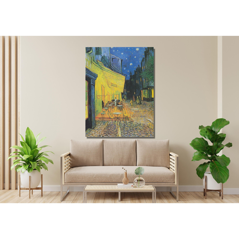 Vincent Van Gogh Night Street Painting Print , Vincent Van Gogh Canvas, Vincent Van Gogh Oil Print, Vincent Van Gogh illuminated Bar Canvas.jpg