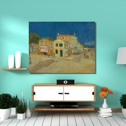 vincent van gogh yellow house oil painting wall art, vincent van gogh poster, vincent van gogh canvas, vincent van gogh