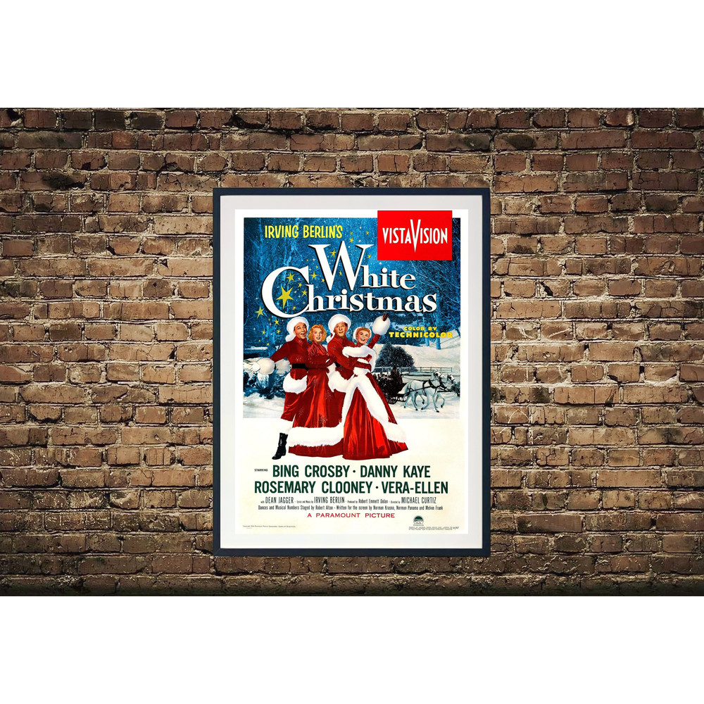 White Christmas Movie Poster, White Christmas Movie Canvas , Wall Decors, Home Decor, Movie Poster, Wall Art Print , Canvas Print Art.jpg