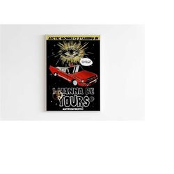 arctic monkeys poster, arctic monkeys retro poster, vintage