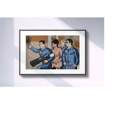 archer, archer poster, archer print, home decoration, wall