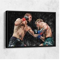 khabib nurmagomedov vs. conor mcgregor poster ufc hand