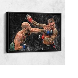 conor mcgregor vs. dustin poirier poster ufc hand