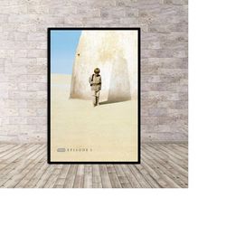 star wars phantom menace movie poster or canvas