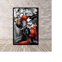harley quinn the bomb jester joker costume poster