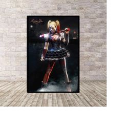 harley quinn batman arkham knight video game poster