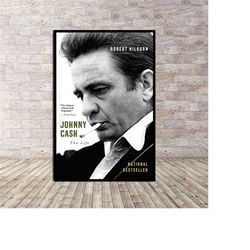 johnny cash music poster canvas wall decor modern