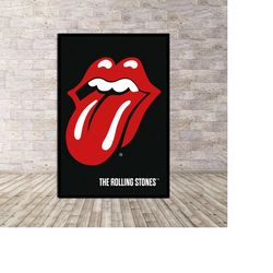 rolling stones red tongue poster or canvas wall