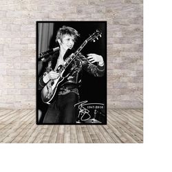 david bowie live gibson les paul guitar poster