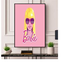 barbie poster framed/unframed a5 a4 a3 a2 a1