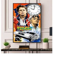 back to the future poster framed/unframed a5 a4