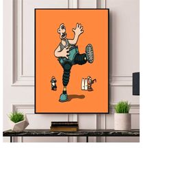 wallace & gromit the wrong trousers framed/unframed a5