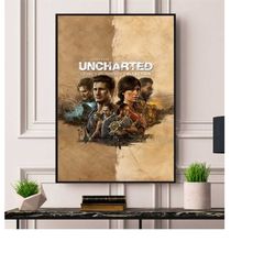 uncharted poster framed/unframed a5 a4 a3 a2 a1
