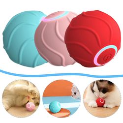 Smart Cat Toys Rolling Ball Pet Cat Owner Interactive Pets Toys Automatic Bouncing Ball USB Self Hi Teasing Kittens Jump