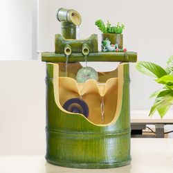 Lucky Feng Shui Wheel Living Room Humidifier Decoration In Simple Bamboo Office