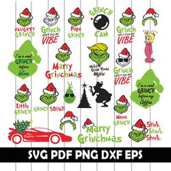grinch inspired svg, grinch svg, grinch clipart, grinch png, grinch eps, grinch dxf, grinch vector, grinch christmas svg
