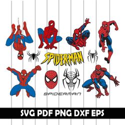 spiderman svg bundle, spiderman clipart, spiderman svg, spiderman pdf, spiderman eps, spiderman dxf, spiderman png