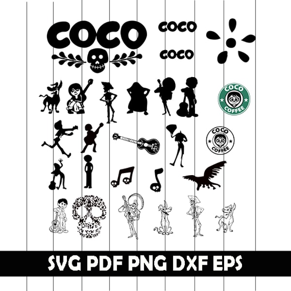 Coco Svg, Coco Clipart, Coco Png, Coco Eps, Coco Cricut, Coc - Inspire ...