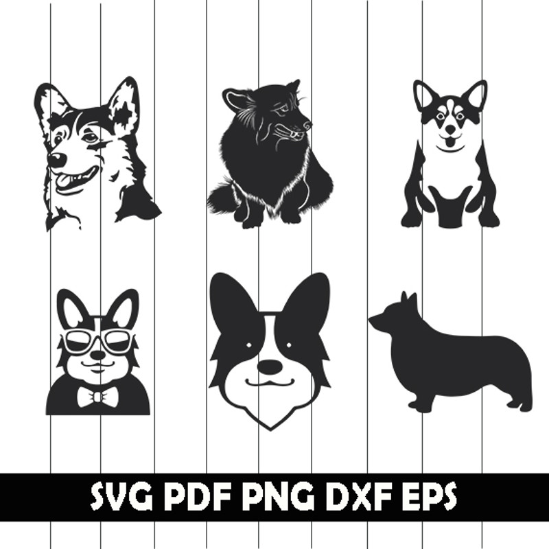 corgi svg, dog svg, corgi dog svg, cartoon dog , cute corgi svg, corgi silhouette, clipart, cut file, iron on, decal, stencil, iron on1.jpg