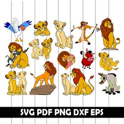The Lion King Svg, The Lion King Clipart, The Lion King Png, The Lion King Vector, The Lion King Eps, The Lion King Dxf