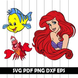 Ariel SVG Bundle Layered, Ariel Mermaid Svg, Ariel Mermaid Clipart, Ariel Mermaid Vector, Ariel Mermaid Eps, Ariel Png