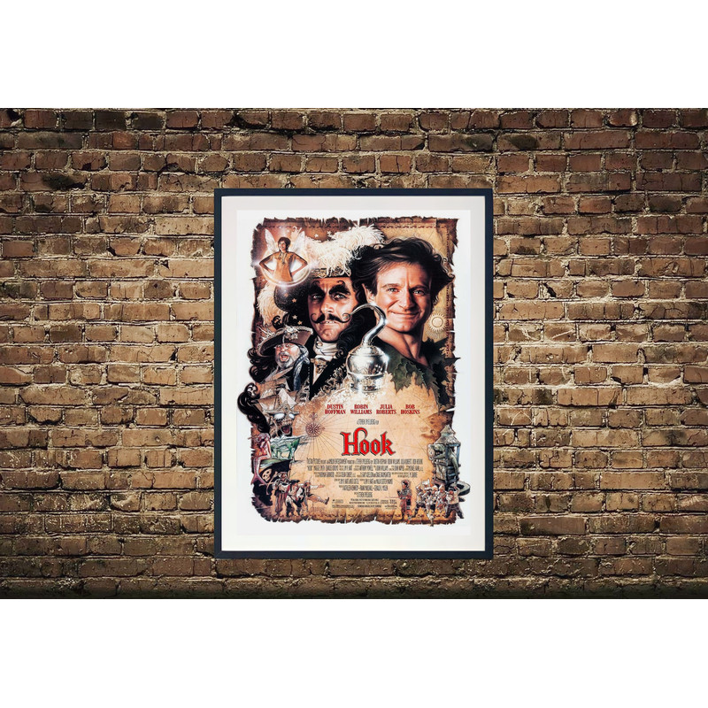 Hook Movie Poster, Hook Movie Canvas, Hook Movie, Wall Decor, Home Decor, Movie Poster, Wall Print, Classic Movie Poster , Classic Movie.jpg