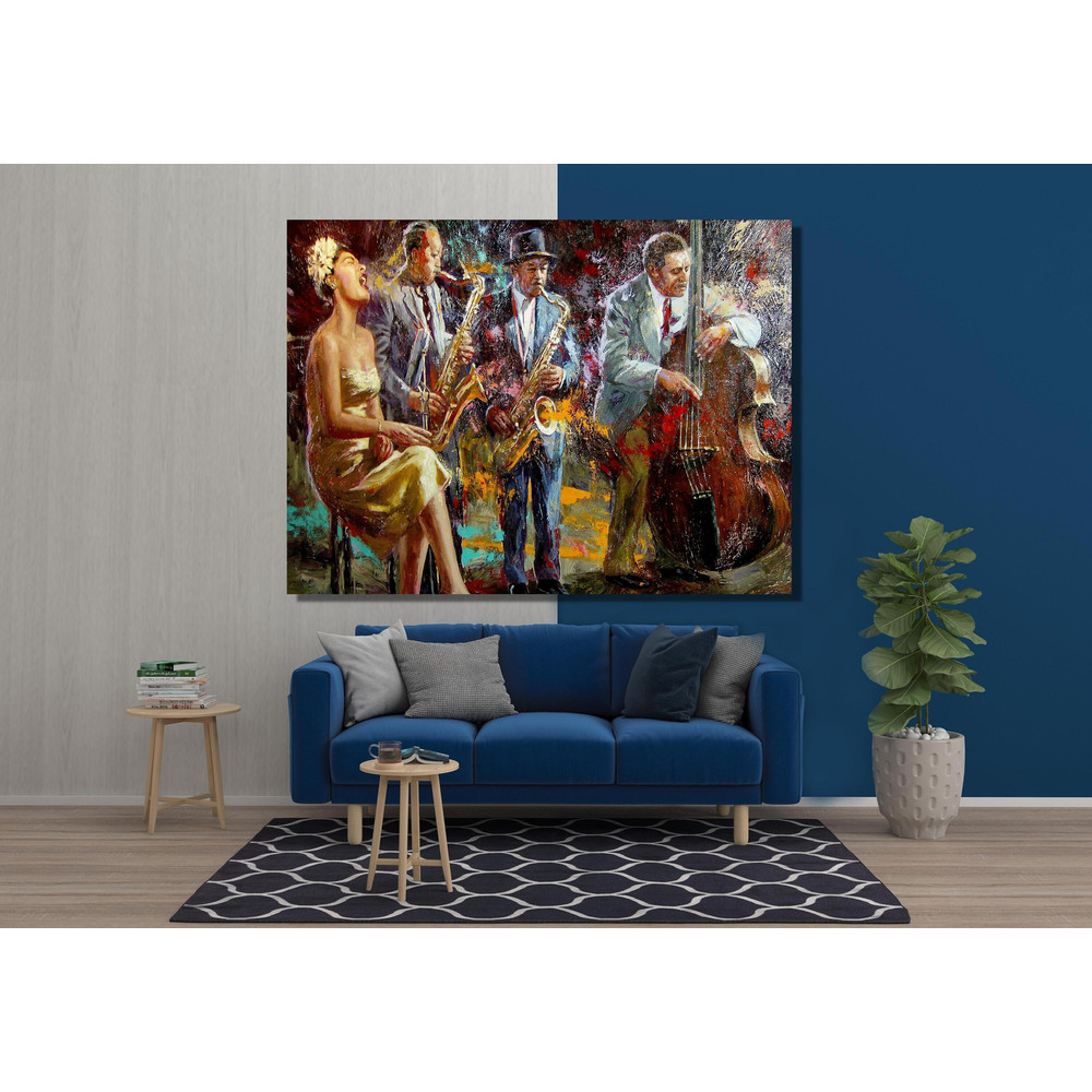 Jazz Poster Print, Jazz Music Poster Print, Jazz Canvas, Jazz Music Wall Art, Jazz Music Painting Art, Music Wall Art Print, Ready To Hang.jpg