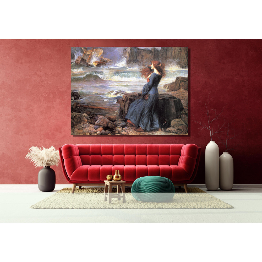 John William Waterhouse, Ophelia Poster,OPhelia Poster Print,Ophelia Canvas,John William Waterhouse Painting Print,Landscape Sea Wall Decor.jpg