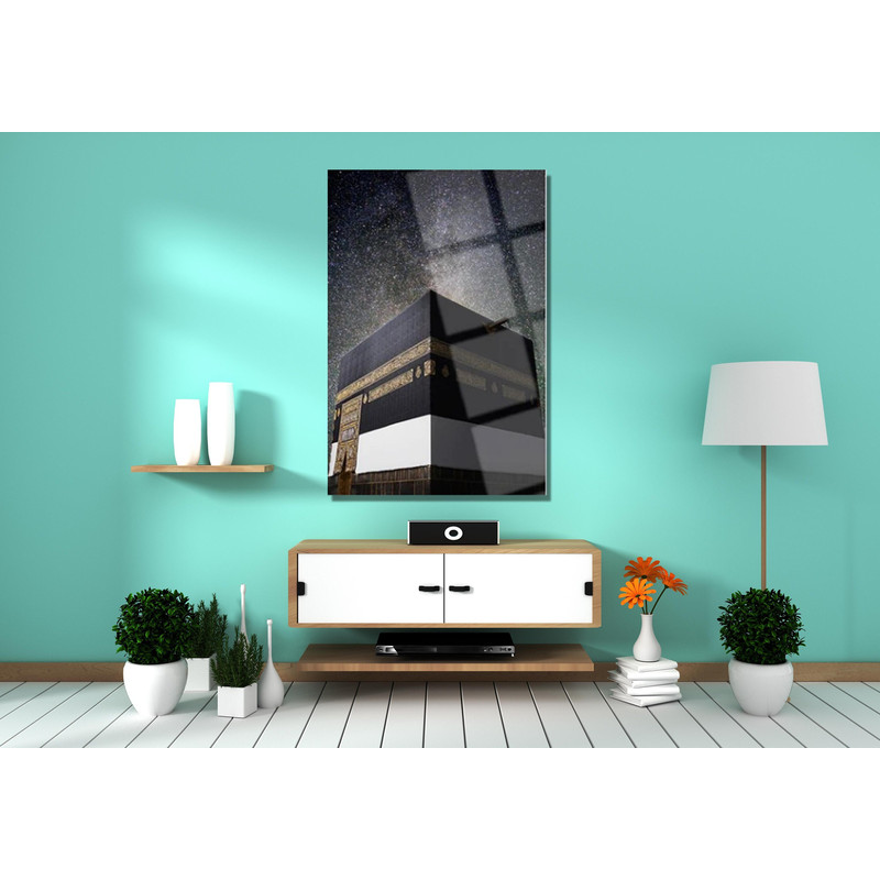 Kaaba Glass Decor Wall Art, Kaaba Glass ArtIslamic Art, Islamic Gifts, Islamic Wall Art,Housewarming Gift Glass, Holy Temple Of Muslim Glass.jpg