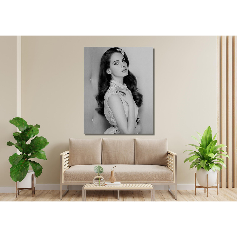 Lana Del Rey Art, Lana Del Rey Poster, Vintage Lana Del Rey Photo Print, Black and White Lana Del Rey Printable, Music Gifts, Music Wall Art.jpg
