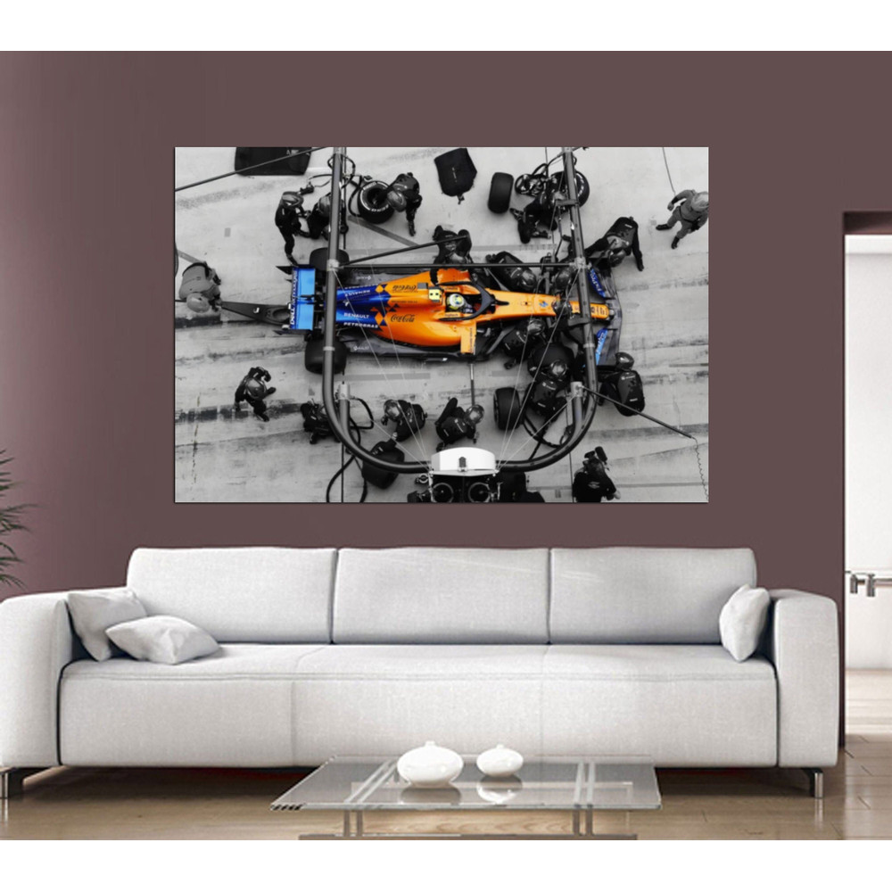 Lando Norris Pit Stop Canvas Print Art,Lando Norris Poster,Man Cave Decor,Formula One F1 Grand Prix,McLaren Fan Gift,Racing Canvas Wall Art.jpg