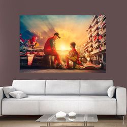 leclerc canvas wall art,charles leclerc poster,charles leclerc f1 canvas print art,formula one,f1 grand prix,ferrari fan