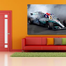lewis hamilton poster, lewis hamilton canvas, lewis hamilton racing wall art, lewis hamilton print, lewis hamilton wall