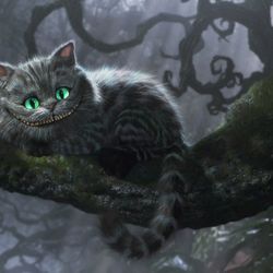 alice in wonderland cheshire cat poster