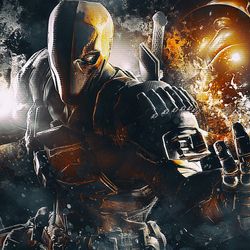 batman arkham origins deathstroke poster 1