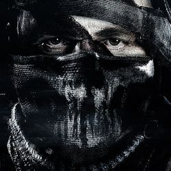 call of duty ghosts soldier mask face poster 1