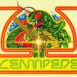 centipede old classic retro game poster