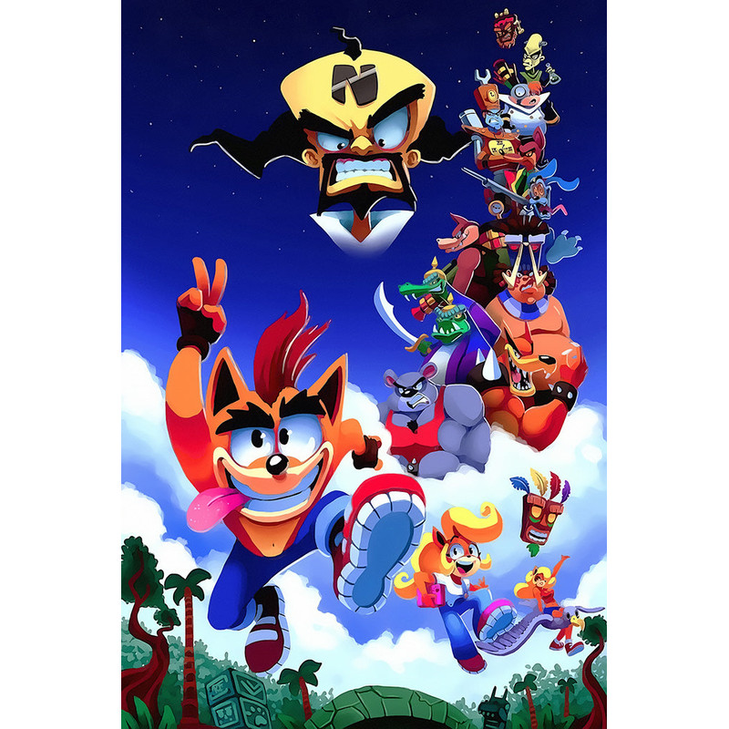 Crash Bandicoot N. Sane Trilogy Video Game Poster.jpg